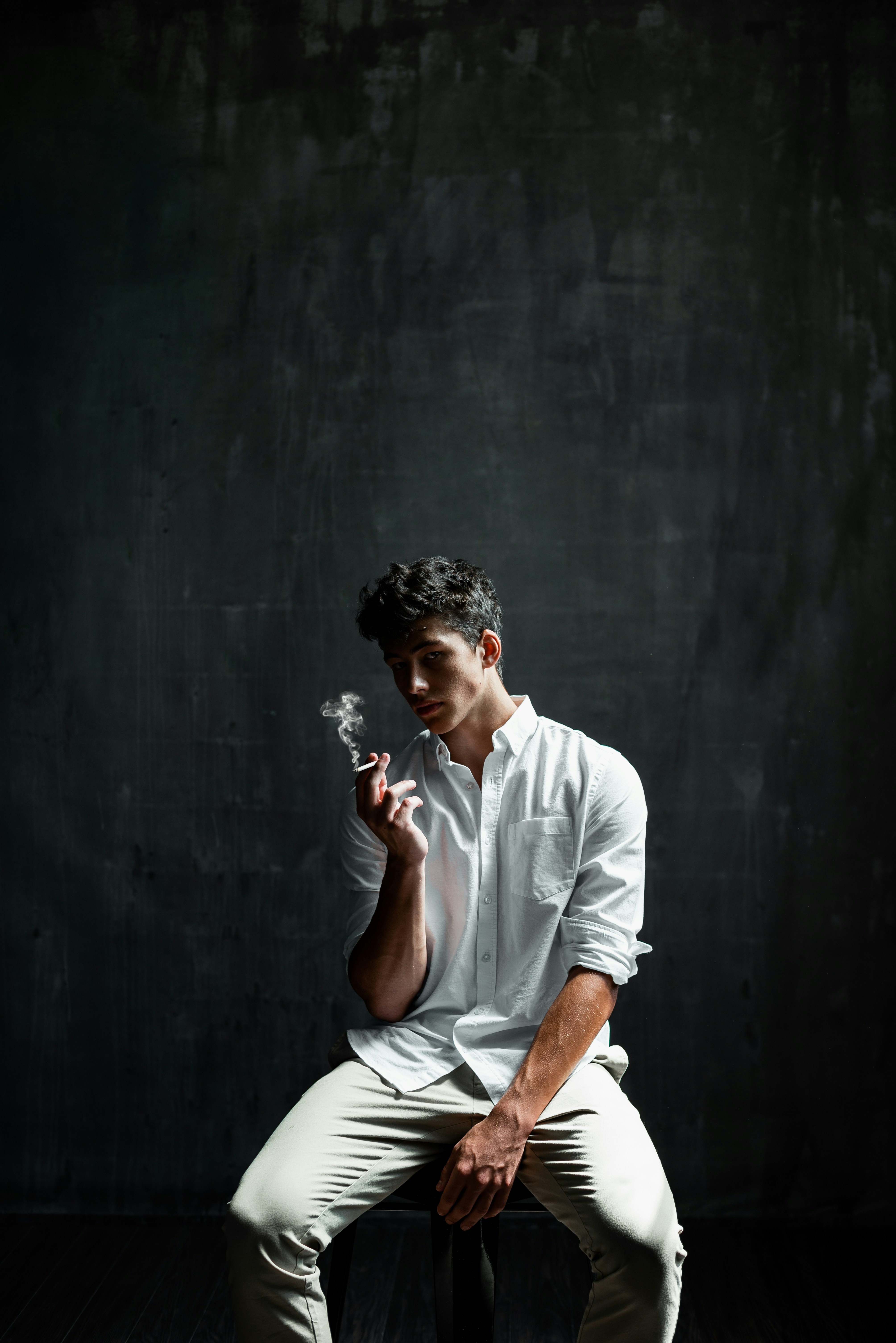 Male fashion model portrait